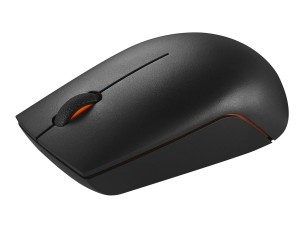 Lenovo 300 Wireless Compact - mouse - with battery - 2.4 GHz - cloud grey