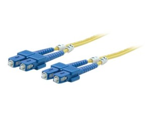 Intellinet Fiber Optic Patch Cable, OS2, SC/SC, 5m, Yellow, Duplex, Single-Mode, 9/125 µm, LSZH, Fibre, Lifetime Warranty, Polybag - patch cable - 5 m - yellow