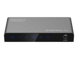 DIGITUS - video/audio splitter - 4K, 1x2 - 2 ports