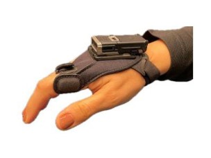 Zebra barcode scanner hand mount - back of hand mount, slim