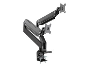 ROLINE Dual LCD Monitor Stand Pneumatic mounting kit - for 2 LCD displays - black