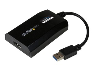 Startech USB 3.0 to HDMI External Video Card Adapter - DisplayLink Certified - 1920x1200 - MultiMonitor Graphics Adapter - Supports Mac & Windows (USB32HDPRO) - adapter cable - HDMI / USB - 16 cm