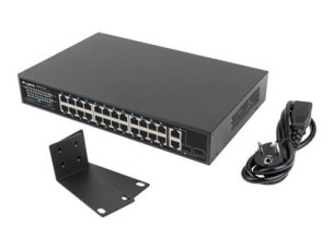 Lanberg - switch - 26 ports - unmanaged - rack-mountable