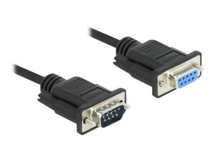 Delock - serial extension cable - DB-9 to DB-9 - 2 m