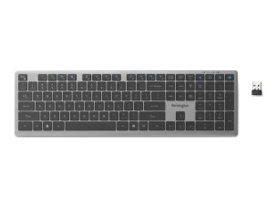 Kensington KB535 EQ - keyboard - multi-device, rechargeable full size - QWERTY - International English - space grey Input Device