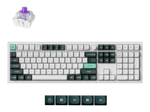 Keychron Q6 HE - keyboard - QMK custom, fully assembled knob - 100% full size - shell white Input Device