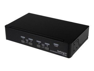Startech 4 Port DisplayPort KVM Switch w/ Audio - USB, Keyboard, Video, Mouse, Computer Switch Box for 2560x1600 DP Monitor (SV431DPUA) - KVM / audio / USB switch - 4 ports