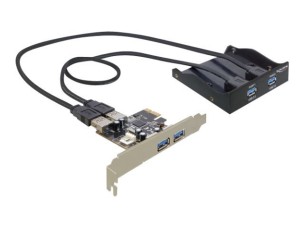 Delock Front Panel 2 x USB 3.0 + PCI Express Card 2 x USB 3.0 - USB adapter - PCIe - 4 ports