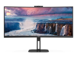 AOC Value-line CU34V5CW/BK - V5 series - LED monitor - curved - 34" - HDR