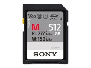 Sony SF-M Series SF-M512 - flash memory card - 512 GB - SDXC UHS-II