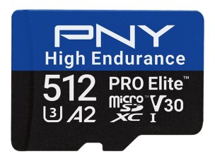 PNY PRO Elite High Endurance - flash memory card - 512 GB - microSDXC UHS-I