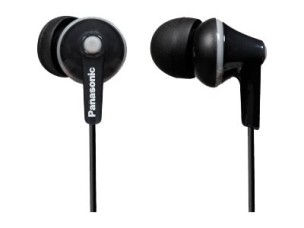 Panasonic RP-HJE125E-K - earphones - 3.5 mm jack