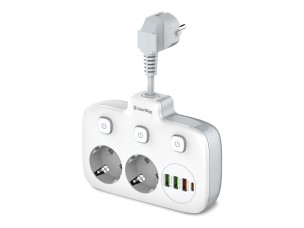 ColorWay - power strip - 2x220V - 2500 Watt