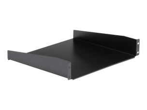 Startech 2U Fixed Server Rack Mount Shelf, 16in Deep Steel Universal Cantilever Tray for 19" AV/Data/Network Equipment Rack with Cage Nuts & Screws, 44lbs Weight Capacity, 60" Deep - 2U Network Rack Shelf (CABSHELF) - rack shelf