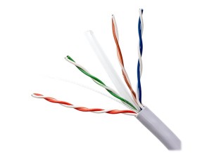Qoltec bulk cable - 305 m - grey