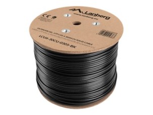 Lanberg bulk cable - 305 m - black, RAL 9004
