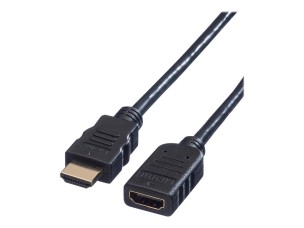 Secomp VALUE HDMI High Speed Cable with Ethernet - HDMI extension cable with Ethernet - 1 m