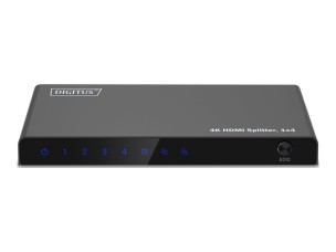 DIGITUS - video/audio splitter - 4K, 1x4 - 4 ports