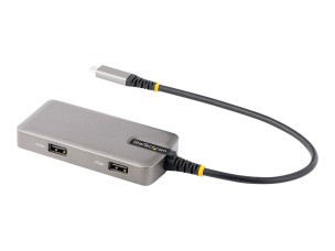 Startech USB-C Multiport Adapter, 4K 60Hz HDMI w/HDR, 2-Port 5Gbps USB 3.0 Hub, 100W Power Delivery Pass-Through, GbE, USB Type C Mini Docking Station, Works with Chromebook certified - Windows, macOS (103B-USBC-MULTIPORT) - docking station - USB-C / USB4