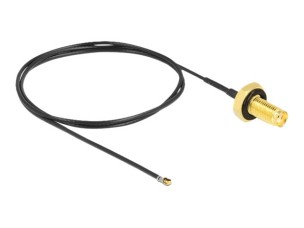 Delock antenna cable - 50 cm - grey, black