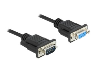 Delock - serial extension cable - DB-9 to DB-9 - 2 m