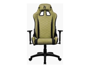 Arozzi Avanti - gaming chair - soft fabric, polyurethane leather, metal frame - moss green