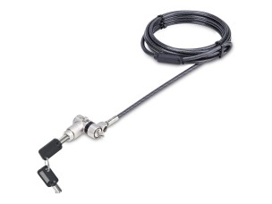 Startech Universal Laptop Lock 6.6ft (2m), Security Cable For Notebook Compatible With Noble Wedge/Nano/K-Slot; Keyless Combination Locking Cable - Anti-Theft Cut-Resistant Steel Cable (UNIVC4D-LAPTOP-LOCK) - security cable lock