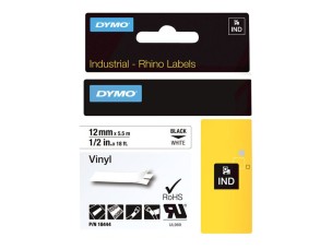 DYMO IND All-Purpose - label tape - 1 cassette(s) - Roll (1.2 cm x 5 m)