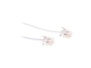 MicroConnect phone cable - 2 m - white