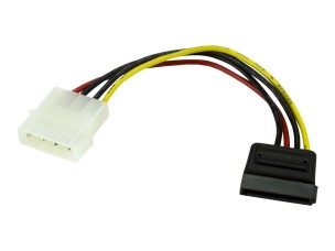 StarTech 6in 4 Pin LP4 to SATA Power Cable Adapter - LP4 to SATA - 6in LP4 to SATA Cable - 4 pin to SATA power - power cable - SATA power to 4 PIN internal power - 0.2 m