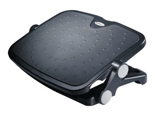 Startech Under Desk Foot Rest - 18in x 14in - Adjustable Height and Angle - Foot Stool - Footrest for Desk - Office Foot Rest (FTRST1) - footrest - black