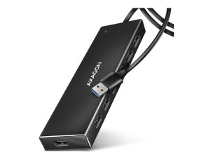 AXAGON HUE-F7A - hub - flat - 7 ports