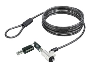 Startech Laptop cable lock 6Ft Compatible With Noble Wedge; Laptop Cable Lock, 6Ft (2m), Anti-Theft Keyed Lock, Security Cable Lock For Dell XPS/Latitude, Cut-Resistant Steel Cable Lock For Laptop (NBLWK-LAPTOP-LOCK) - security cable lock