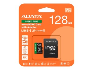 ADATA SPEED PLUS - flash memory card - 128 GB - SDXC UHS-I