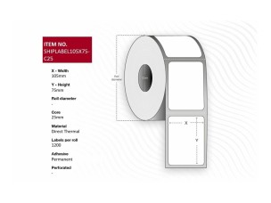 Capture - shipping labels - 9600 label(s) - 105 x 75 mm
