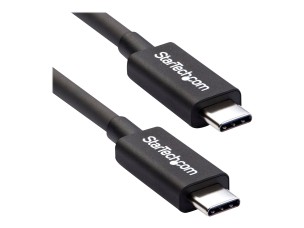 StarTech 2m (6.6ft) Thunderbolt 3 Cable, 20Gbps, 100W PD, 4K Video, Thunderbolt-Certified, Compatible w/ TB4/USB 3.2/DisplayPort - Thunderbolt cable - USB-C to USB-C - 2 m