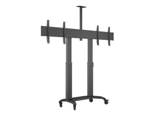 Multibrackets M cart - motorised - for 2 LCD displays - black