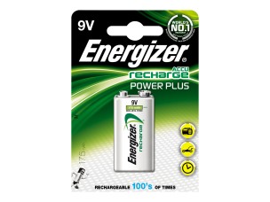 Energizer Accu Recharge Power Plus battery x 9V - NiMH