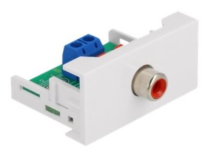 Delock Easy 45 - snap-in module - white, RAL 9003