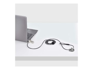 Startech 10-Pack Dual-Access Laptop Lock, 6.5ft (2m) Keyed Alike and Combination Security Cable Lock for K-Slot Devices, Computer Anti-Theft Steel Cable - security cable lock