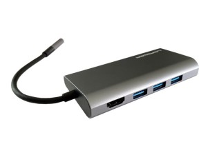 LC Power LC-HUB-C-MULTI-5 - docking station - USB-C - HDMI - 1GbE