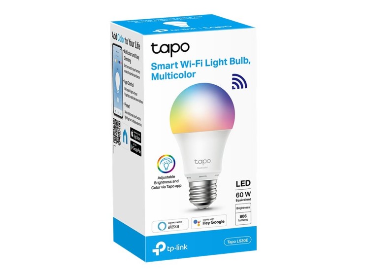 Tapo L530E - LED light bulb - E27 - 8.7 W - 2500-6500 K