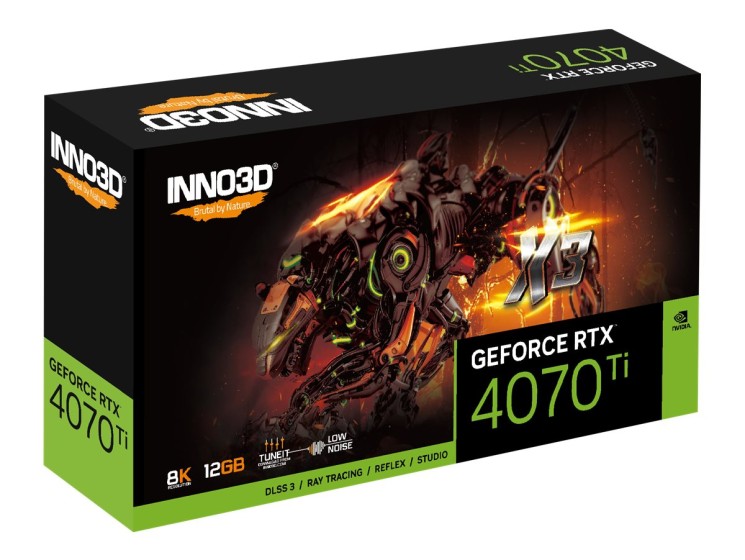 Inno3D GeForce RTX 4070 Ti X3 12 Go GDDR6X DLSS3