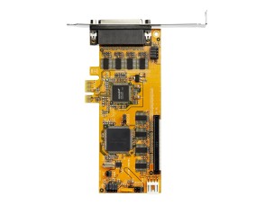 StarTech.com 8-Port PCI Express RS232 Serial Adapter Card, PCIe RS232 Serial Card, 16C1050 UART, Low Profile Serial DB9 Controller/Expansion Card, 15kV ESD Protection, Windows/Linux - Full Profile Bracket Incl - serial adapter - PCIe - RS-232 x 8 - TAA Co