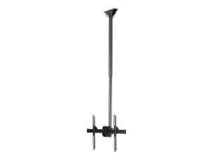 StarTech.com Ceiling TV Mount - 3.5' to 5' Pole - Full Motion - Supports Displays 32” to 75" - For VESA Mount Compatible TVs (FLATPNLCEIL) bracket - for flat panel - black