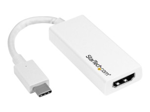 StarTech.com USB-C to HDMI Adapter - White - 4K 60Hz - adapter - HDMI / USB - 15 cm