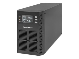 Qoltec - UPS - power factor 1.0, LCD, EPO, on-line - 1000 Watt - 1000 VA