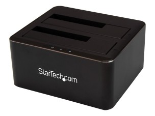 StarTech.com Dual-Bay USB 3.0 to SATA Hard Drive Docking Station, USB Hard Drive Dock, External 2.53.5 SATA IIIIII, SSDHDD Docking Station, Hot-Swap Hard Drive Bays - Top-Loading - HDD docking station - SATA 6Gb/s - USB 3.0