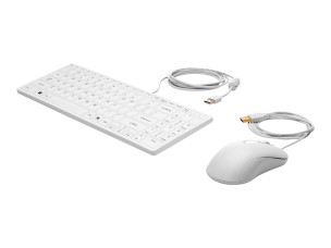HP Healthcare - keyboard and mouse set - with scroll wheel