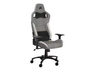 CORSAIR T3 RUSH - gaming chair - fabric - grey white
